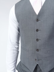Ted Baker Tailoring Grey Performance Panama Waistcoat - Image 3 of 3