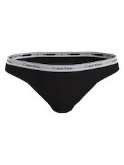 Calvin Klein Black Icon Logo Bikini Briefs - Image 1 of 5