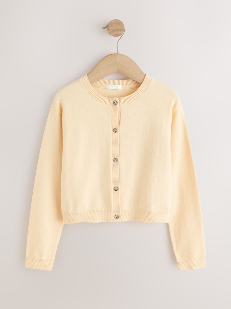 Yellow Button Up Cardigan 3yrs-16yrs (3mths-16yrs) - Image 1 of 4 Yellow Button Up Cardigan 3yrs-16yrs (3mths-16yrs) - Image 1 of 4