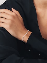 Sterling Silver Plated Tennis Bracelet - Image 5 of 6