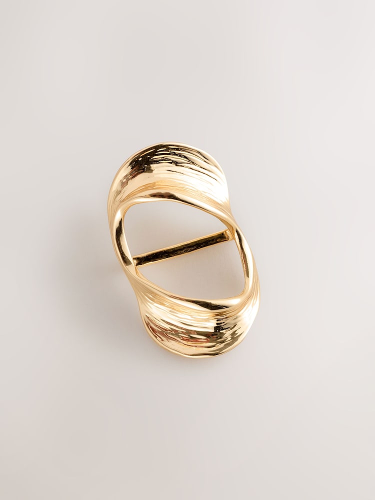 لون ذهبي - Scarf Ring - صورة 2 من 3 لون ذهبي - Scarf Ring - صورة 2 من 3