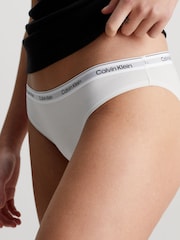 Calvin Klein White Icon Logo Bikini Briefs - Image 2 of 4