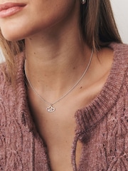 Pravo srebro - Ogrlica z obeskom prepletenega srca - Slika 1 iz 5