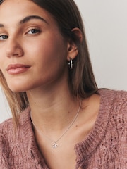 Pravo srebro - Ogrlica z obeskom prepletenega srca - Slika 2 iz 5