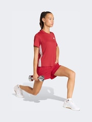 adidas Red Workout Essentials 2In1 Shorts - Image 3 of 5