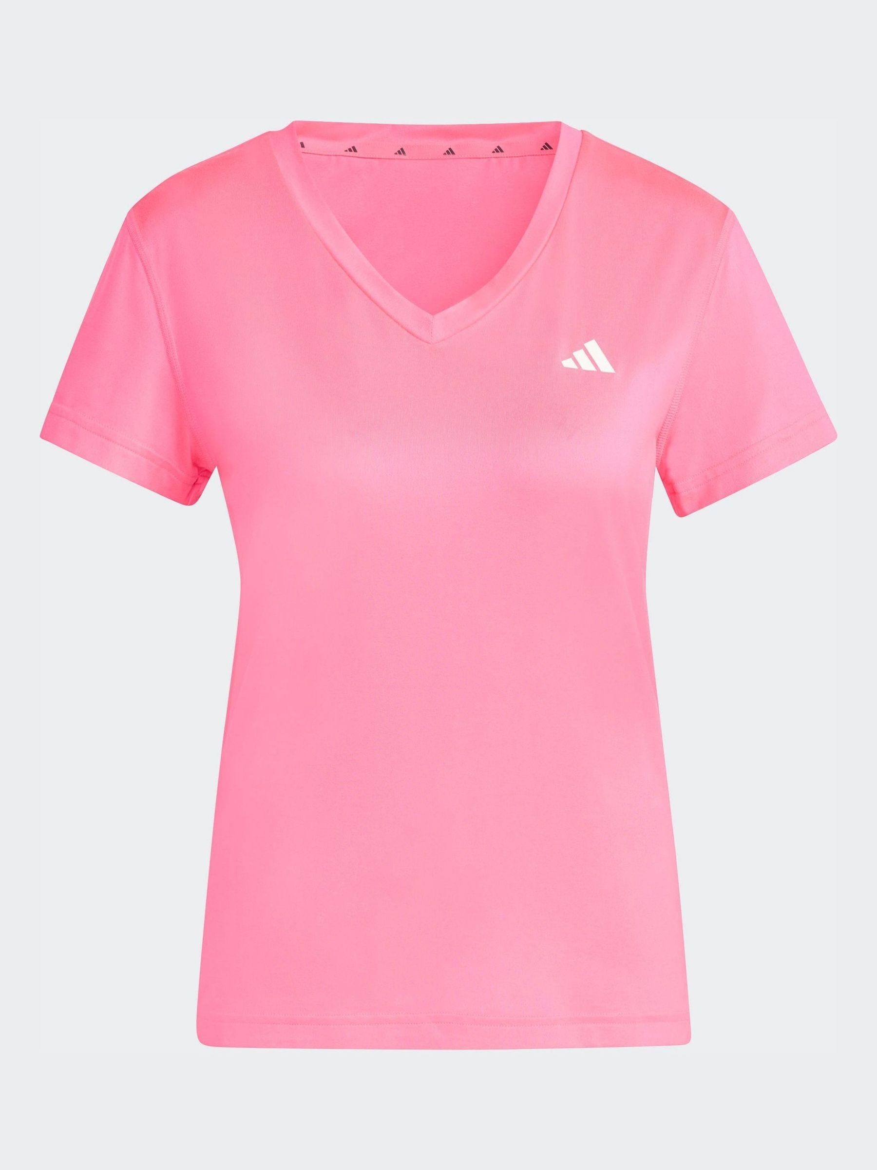 Next：日本 ピンク - adidas ワークアウト エッセンシャルズ Vネック T