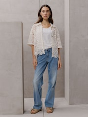 Smith & Soul Blue Sina Wide Leg Jeans - Image 2 of 5