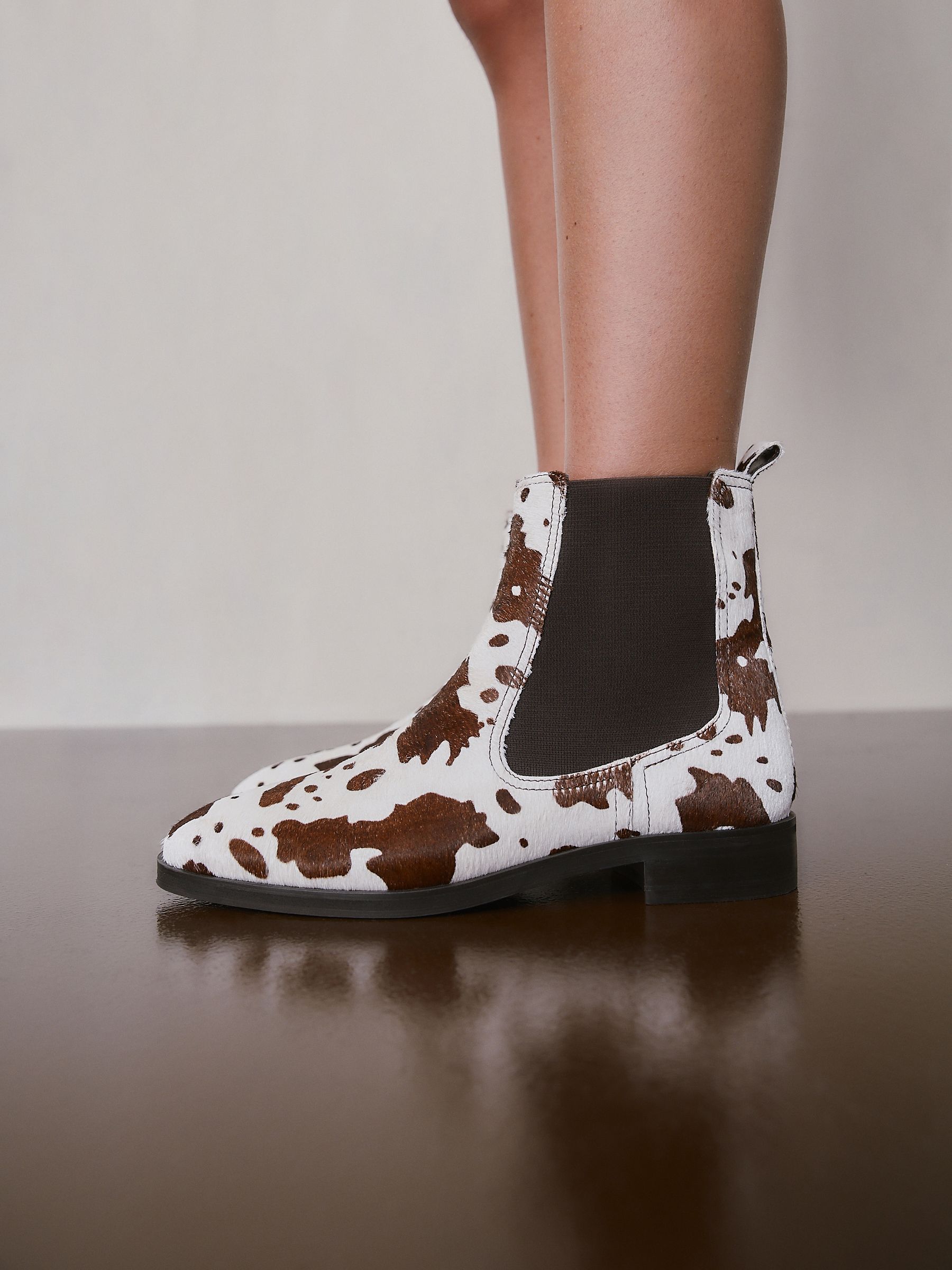 Buy Cow Print Leather Standard/Wide Fit Forever Comfort® Chelsea