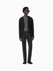 AllSaints Black Maes Merino Zip Hoodie - Image 2 of 9