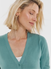 JD Williams Blue V-Neck Cardigan - Image 3 of 4