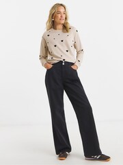 JD Williams Natural Heart Embroidered Sweatshirt - Image 3 of 4
