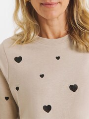 JD Williams Natural Heart Embroidered Sweatshirt - Image 4 of 4