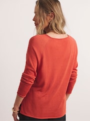 JD Williams Red Anthology Roll Edge Fine Gauge Jumper - Image 3 of 6