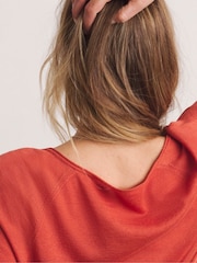 JD Williams Red Anthology Roll Edge Fine Gauge Jumper - Image 6 of 6