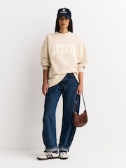 טבעי - Rotate סווטשירט עבה עם צווארון עגול - תמונה 3 מתוך 10