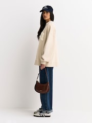 טבעי - Rotate סווטשירט עבה עם צווארון עגול - תמונה 5 מתוך 10