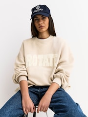 טבעי - Rotate סווטשירט עבה עם צווארון עגול - תמונה 6 מתוך 10