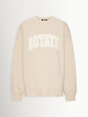 טבעי - Rotate סווטשירט עבה עם צווארון עגול - תמונה 8 מתוך 10