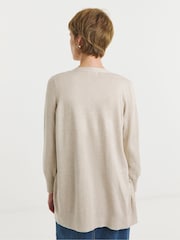JD Williams Natural Longline Edge To Edge Cardigan - Image 2 of 4