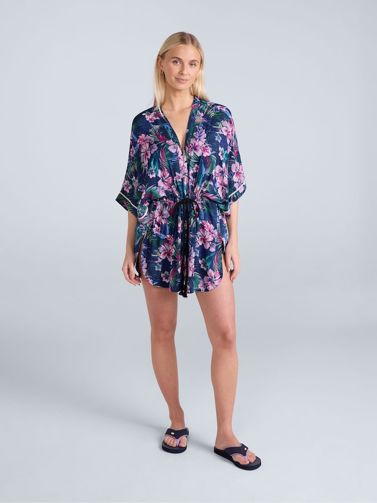 Animal Blue Womens Kym Kimono Coverup - Image 3 of 3