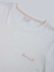 Animal White Womens Marina Logo T-Shirt - Image 3 of 5