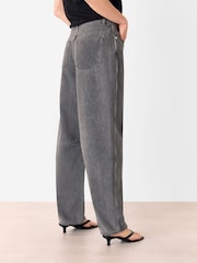 Whistles Grey Horseshoe Barrel Leg Jeans - Image 2 of 5
