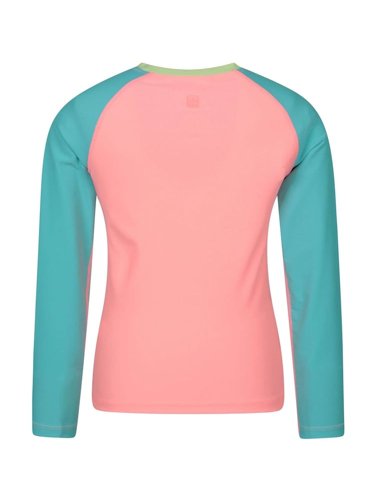 Mountain Warehouse Blue Light Kids Long Sleeve Rash Vest - Image 2 of 4