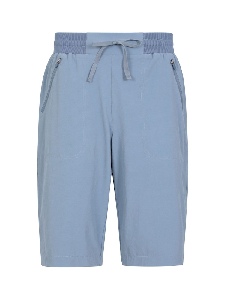Mountain Warehouse Blue Womens Explorer Long Shorts - Image 1 of 6 Mountain Warehouse Blue Womens Explorer Long Shorts - Image 1 of 6