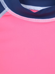 Mountain Warehouse Pink Kids Long Sleeve Rash Vest - Image 5 of 6