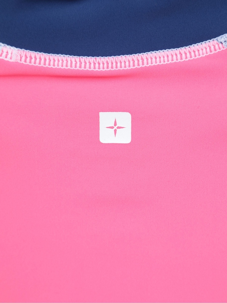 Mountain Warehouse Pink Kids Long Sleeve Rash Vest - Image 6 of 6