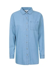 Azul - Mountain Warehouse Oversized Womens Santiago Shirt - Imagen 1 de 6
