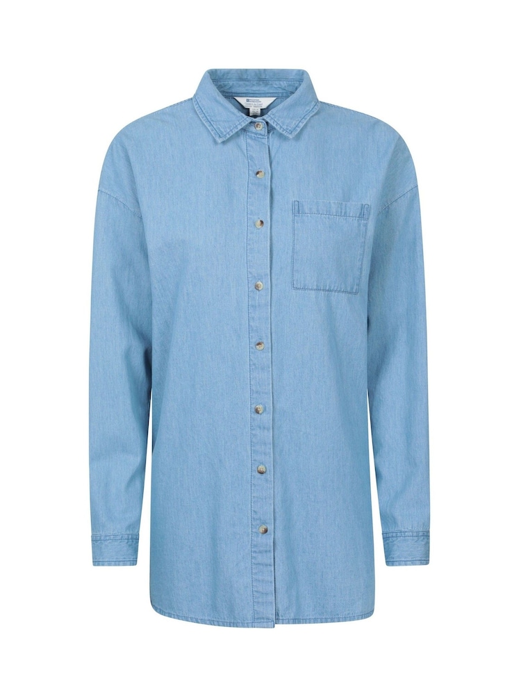 Azul - Mountain Warehouse Oversized Womens Santiago Shirt - Imagen 1 de 6