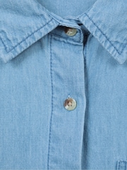 Mountain Warehouse Blue Oversized Womens Santiago Shirt - Image 11 of 11