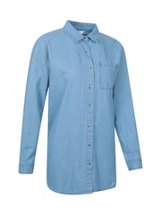 Azul - Mountain Warehouse Oversized Womens Santiago Shirt - Imagen 2 de 6