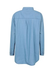 Azul - Mountain Warehouse Oversized Womens Santiago Shirt - Imagen 3 de 6
