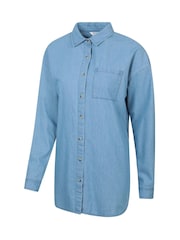 Azul - Mountain Warehouse Oversized Womens Santiago Shirt - Imagen 4 de 6