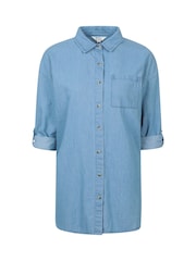 Azul - Mountain Warehouse Oversized Womens Santiago Shirt - Imagen 5 de 6