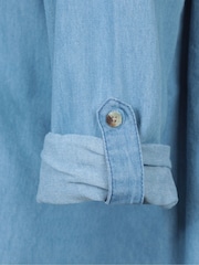 Azul - Mountain Warehouse Oversized Womens Santiago Shirt - Imagen 6 de 6