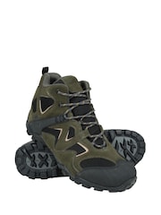 Mountain Warehouse Green Mens Curlew Waterproof Low Profile Walking Boots - Image 1 of 6