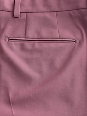 Pink Tailored Fit Motion Flex Wool Blend Suit Trousers - Image 8 of 9