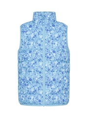 Azul - Mountain Warehouse Kids Rocko Printed Padded Gilet - Imagen 1 de 5