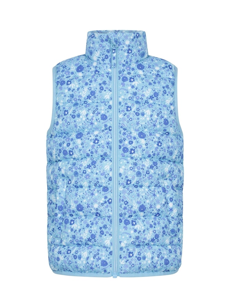 Azul - Mountain Warehouse Kids Rocko Printed Padded Gilet - Imagen 1 de 5