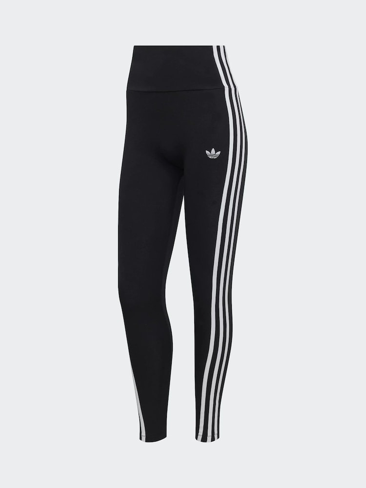 adidas Originals Black 3-Stripes Leggings - Image 6 of 6