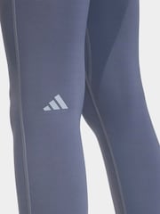 adidas Grey 3 -Stripes Studio All Me 7/8 X Over Leggings - Image 5 of 6