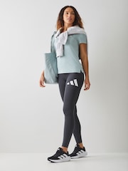 adidas Grey Train Essential Full Length Big Logo Leggings - Image 5 of 6