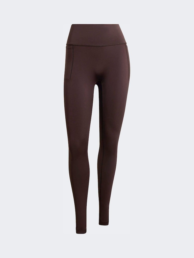adidas Brown Optime Workout Full Length Leggings - Image 7 of 7