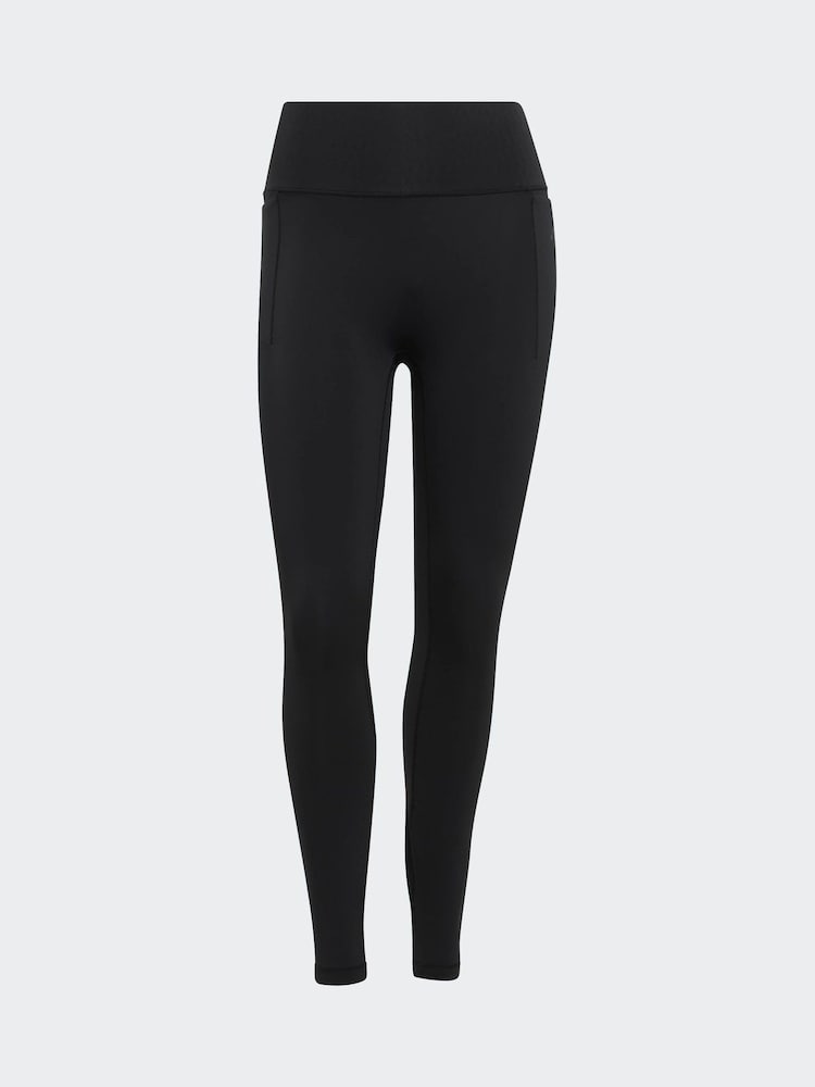 adidas Black Optime Power 7/8 Leggings - Image 6 of 6 adidas Black Optime Power 7/8 Leggings - Image 6 of 6