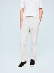 عاجي - بنطلون تشينو أنيق بحزام جانبي قابل للتعديل من N. Premium - Image 1 of 4