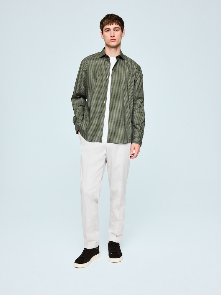 عاجي - بنطلون تشينو أنيق بحزام جانبي قابل للتعديل من N. Premium - Image 2 of 4