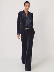Reiss Navy Verda Petite Suit Jacket - Image 4 of 8